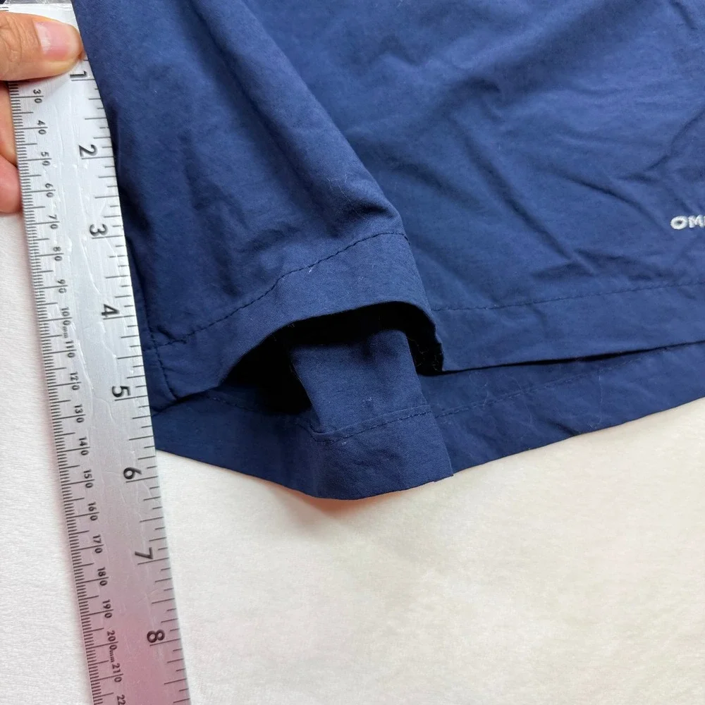 Columbia PFG Backcast III Navy Blue Fishing Water Shorts Mens Medium 6 Inseam